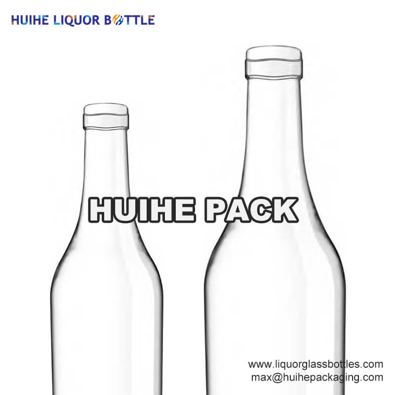 Bottiglia di liquore per finitura a piastra distorta