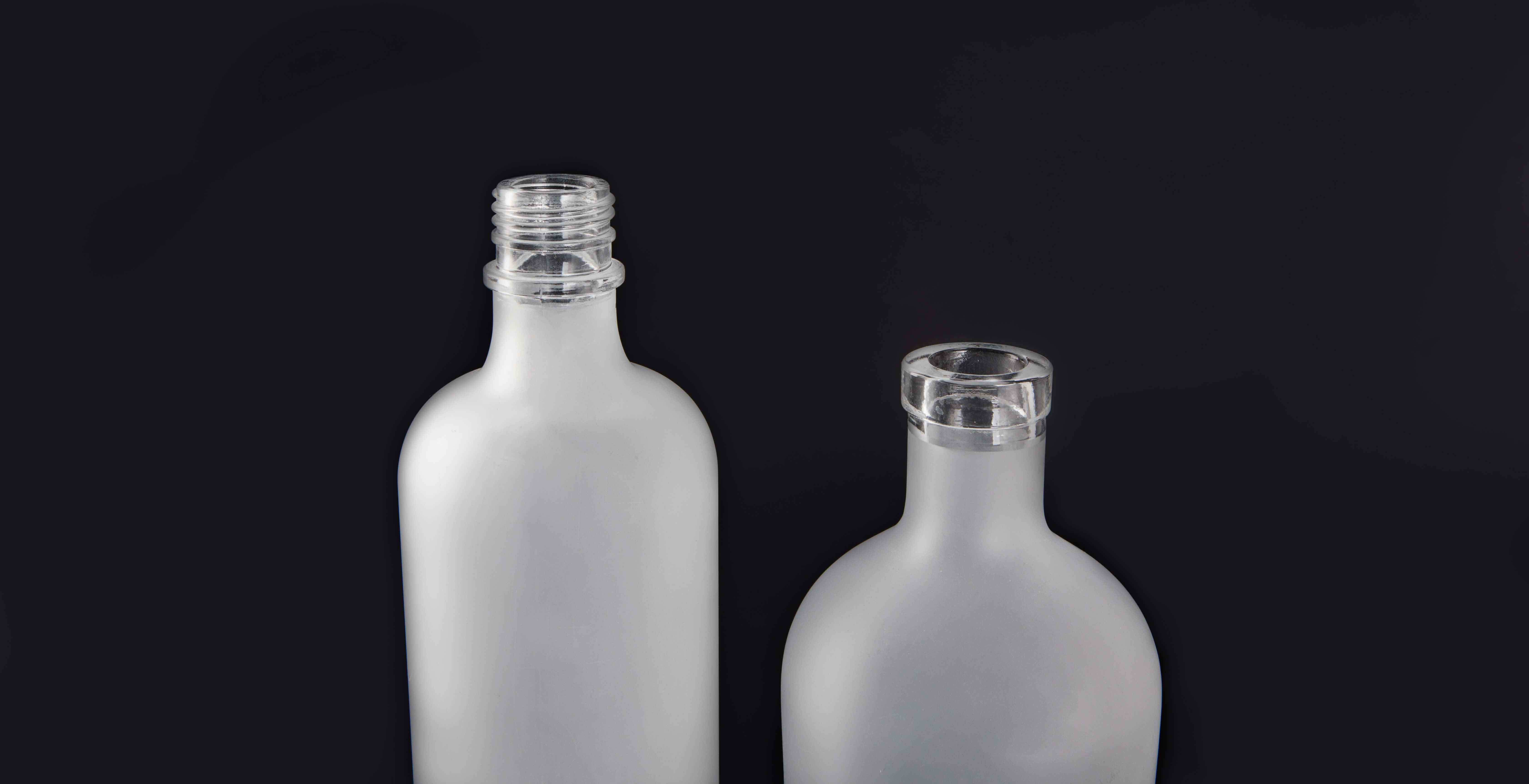 bottiglia di vetro per liquore glassato