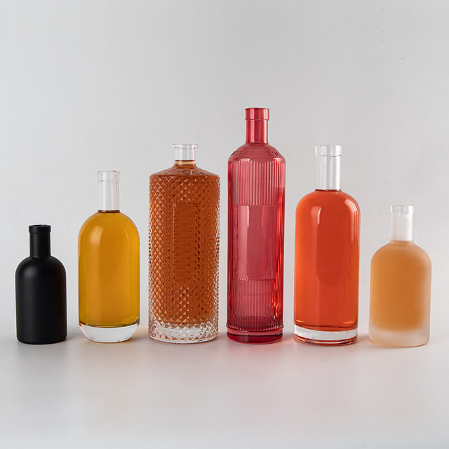 Bottiglie di vetro scozzese a bottiglie di whisky bourbon vuote all'ingrosso