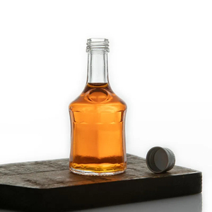 Bottiglia in vetro per liquore in miniatura da 50 ml con tappo a vite