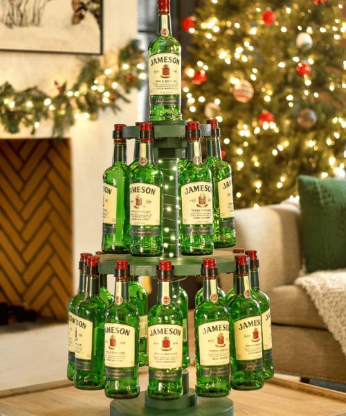 bottiglia di spirito dell'albero di Natale