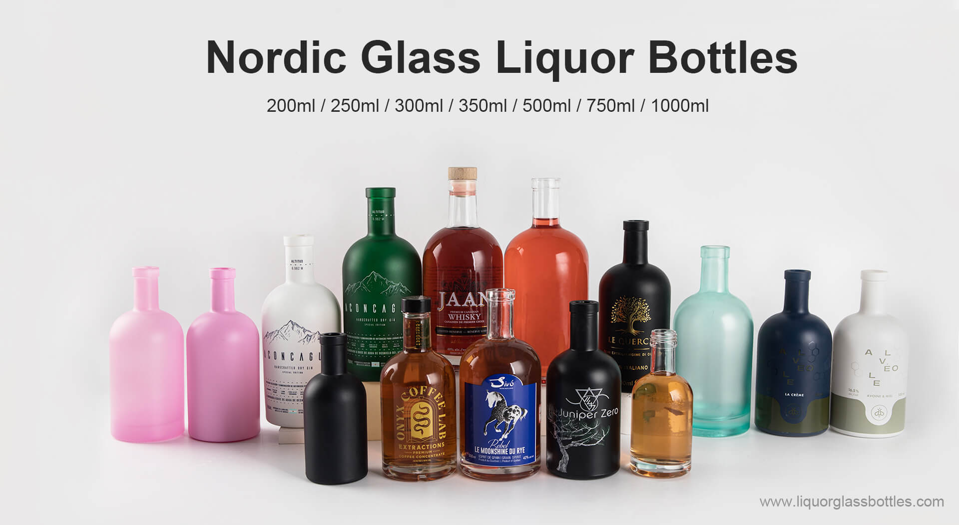 bottiglie di vetro nordiche