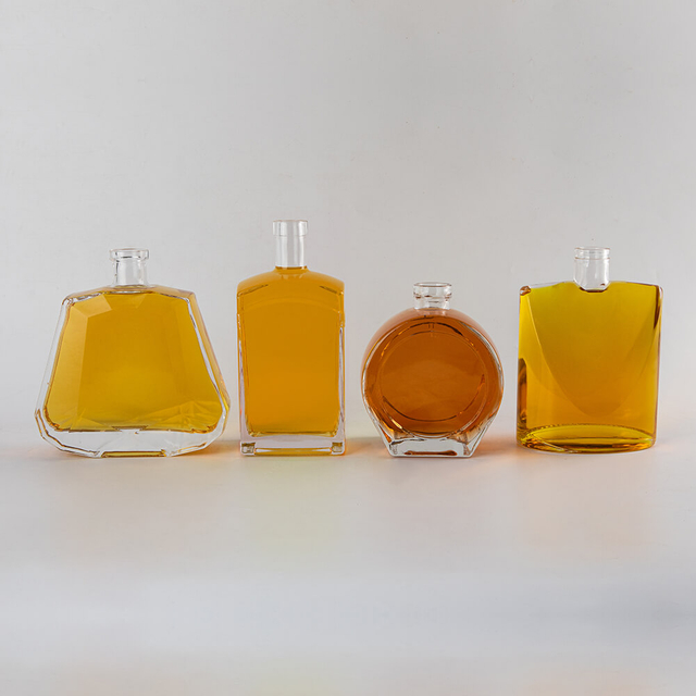 Bottiglia di brandy personalizzata bottiglia xo vetro vuota in vendita prezzo bottiglia cognac 