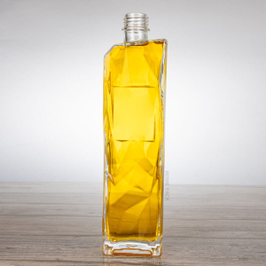  Motivi geometrici irregolari bottiglia di liquore in vetro rettangolare