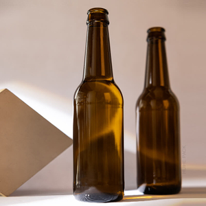 Produzione di fornitori da 350 ml di birra in vetro ambra all'ingrosso
