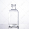 Bottiglie di alcol quadrate in vetro flint trasparente da 50 ml