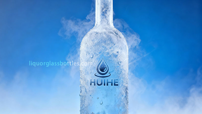 vodka vs bottiglia di vodka in vetro da whisky