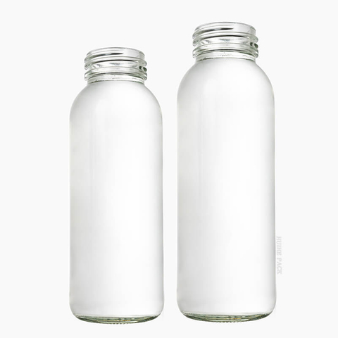 Bottiglia d'acqua per bevande in vetro a bocca larga da 320 ml 450 ml 