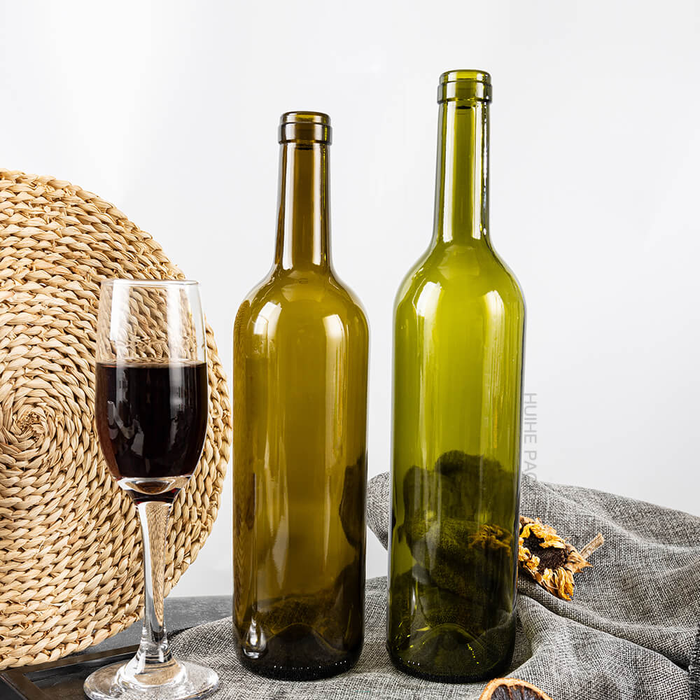 Bottiglia di vino in vetro verde da 750 ml 765 ml (10)