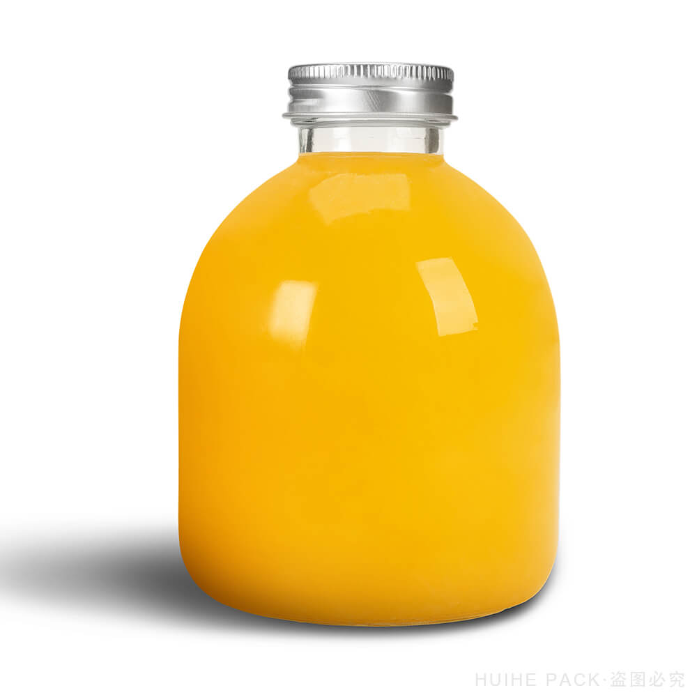 Bottiglie di vetro arrotondate per succhi di bibite da 350 ml e 500 ml