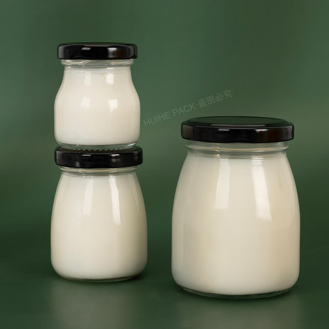 Barattoli di vetro da dessert per budino, yogurt, 200 ml, 50 ml, 100 ml, 200 ml, con coperchio TW Lug