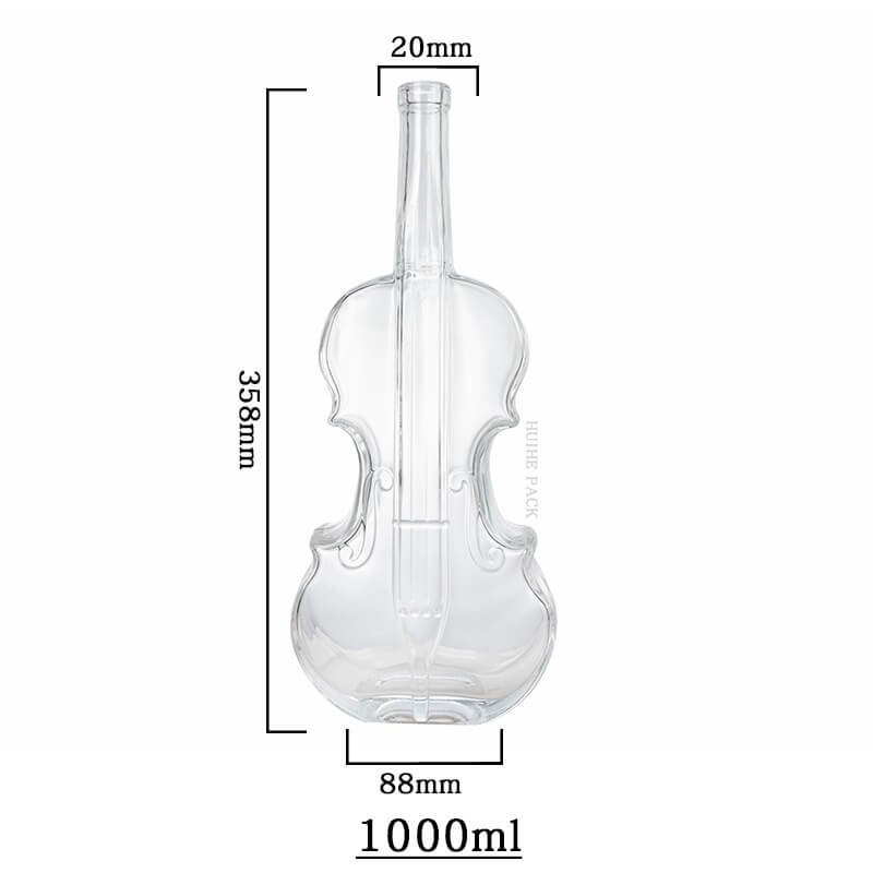 violin shaped liquor bottle 1 bottiglia di liquore a forma di violino 1