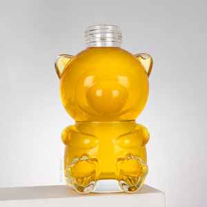 Porta per liquore in vetro trasparente a forma a forma bottiglia di idromele da 500 ml