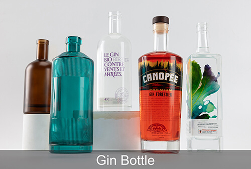 vendita all'ingrosso di bottiglie di gin