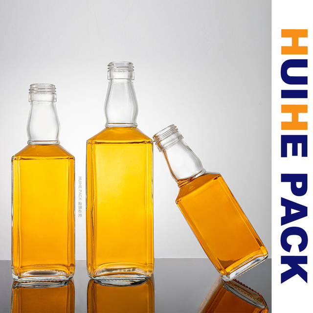 Bottiglia di whisky in vetro Tennessee classica personalizzata con tappo a vite