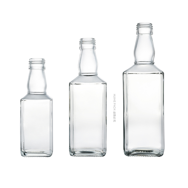 Bottiglia di whisky in vetro Tennessee classica personalizzata con tappo a vite