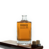 Decanter per bottiglia di whisky bourbon in vetro spesso quadrato da 650 ml