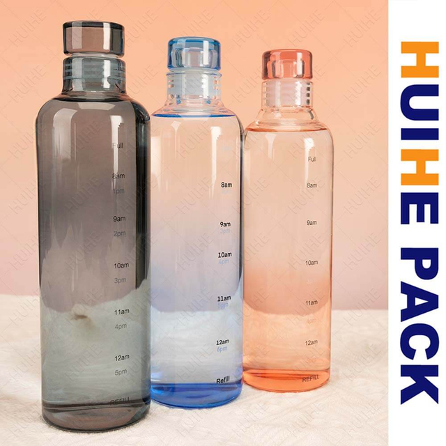 Borraccia per acqua in vetro borosilicato con logo con stampa personalizzata in vendita