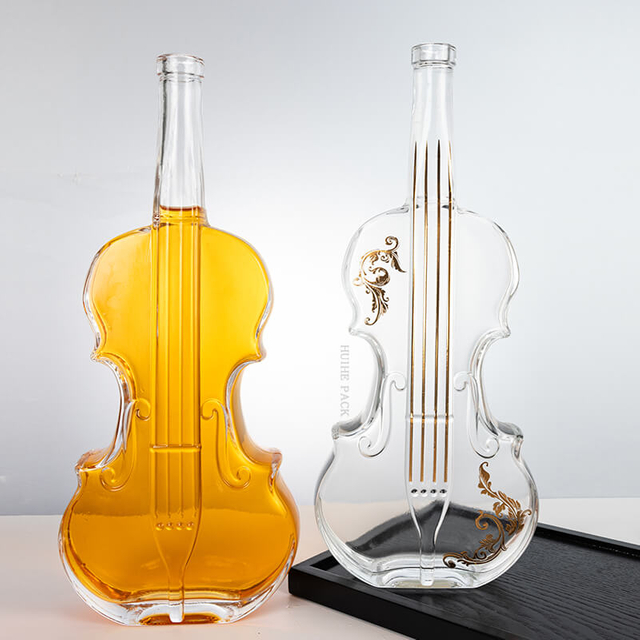 1000 ml di violino unico - bottiglia di liquore in vetro a forma di