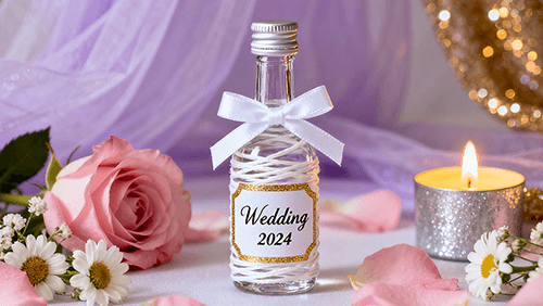 Mini bottiglia di liquore per matrimoni