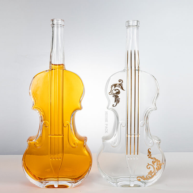 1000 ml di violino unico - bottiglia di liquore in vetro a forma di