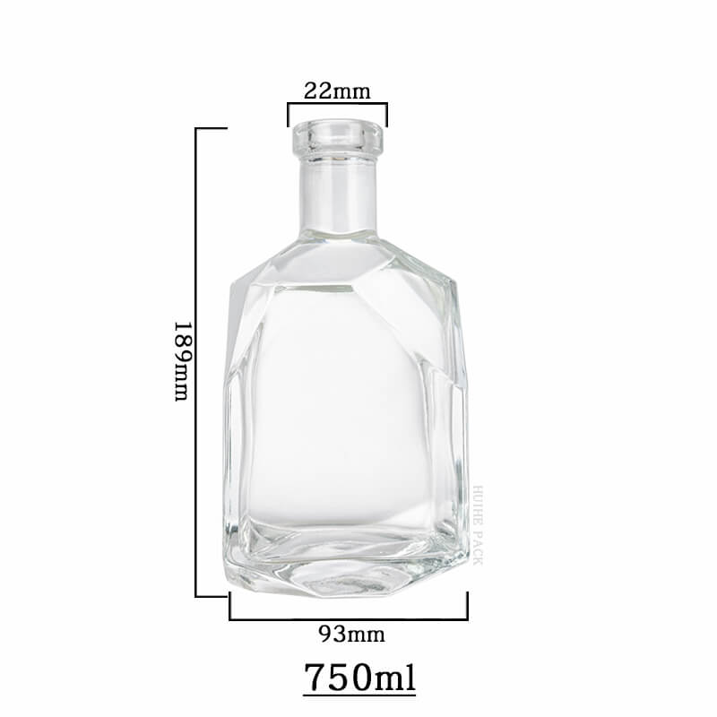 Struttura angolare Irregolare Liquor Bottle-Capacit&agrave;