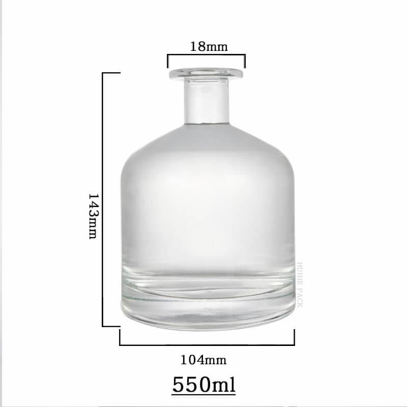 smooth bulbous shape liquor bottle-capacity a forma di bulbo liscia liquore in bottiglia capacità