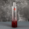 Rivestimento rosso sfumato Bottiglia di liquore aromatizzato da 730 ml Confezione in vetro Vodka Gin da 50 cl