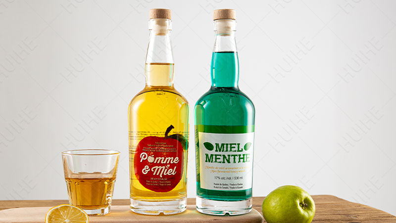 Bottiglia di liquore rotonda classica - bottiglia di liquore del Tennessee