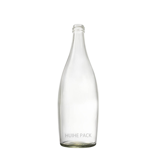 Bottiglia d'acqua in vetro trasparente Flint da 780 ml personalizzata