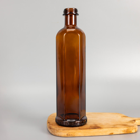 Bottiglie personalizzate per whisky di vetro ambra da 50cl