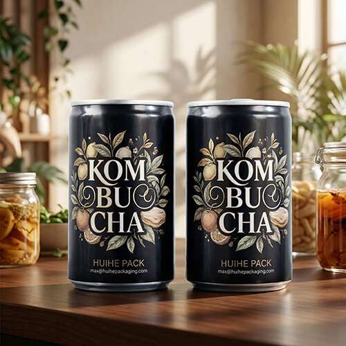 Lattina nera opaca per kombucha