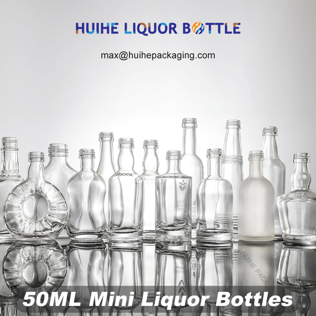 Bottiglie di liquore alcolico mini da 50 ml in miniatura sfuse all'ingrosso