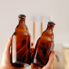 Bottiglia di vetro da birra vuota a forma di orso bruno da 330 ml 500 ml