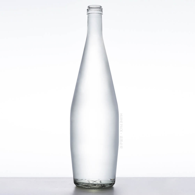 Bottiglie d'acqua in vetro più eleganti da 750 ml con coperchio a vite