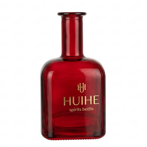 bottiglia di tequila rosso opaco