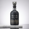 Bottiglia liquore in vetro trasparente a spalla bulbosa da 350 ml
