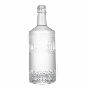 Diamond intricato - bottiglia di liquore in vetro incisioni a motivi