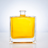 Bottiglia di liquore quadrata di minimalismo raffinato a vendita calda