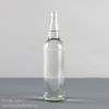 Bottiglia di whisky scozzese rotonda in vetro flint trasparente da 720 ml all\'ingrosso