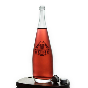 Bottiglia di vetro per vino alla frutta con tappo a vite
