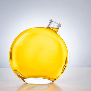 Design unico Bottiglia di liquore a foglie di vetro trasparente sferico