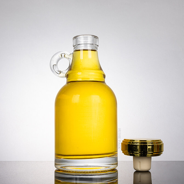 500 ml di bottiglia di alcolici di brocca di luna con sughero personalizzato