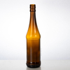 Bottiglia di birra in vetro in cilindro ambra da 550 ml con tappo a vite