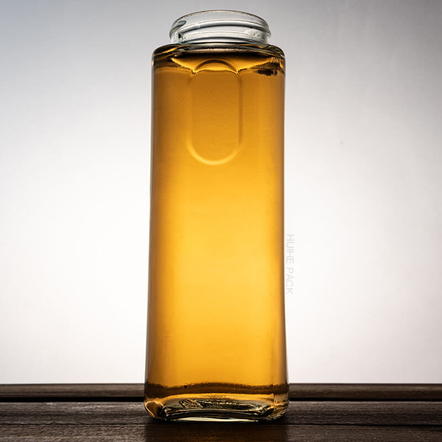 Bottiglia d'acqua Kombucha in vetro a bocca larga da 500 ml Facile da tenere in mano