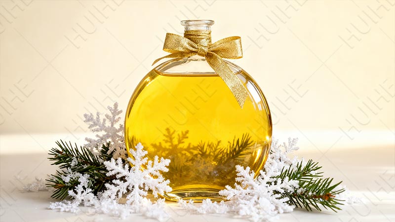 5 tipi di bottiglie di liquore natalizio - bottiglia di liquore rotonda