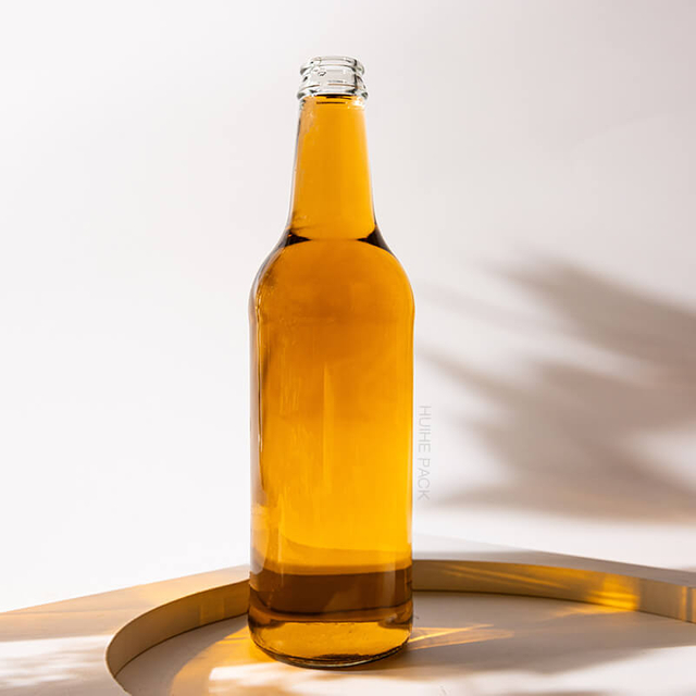 Bottiglia per bevande con finitura a corona in vetro da 750 ml per succo di soda Kombucha