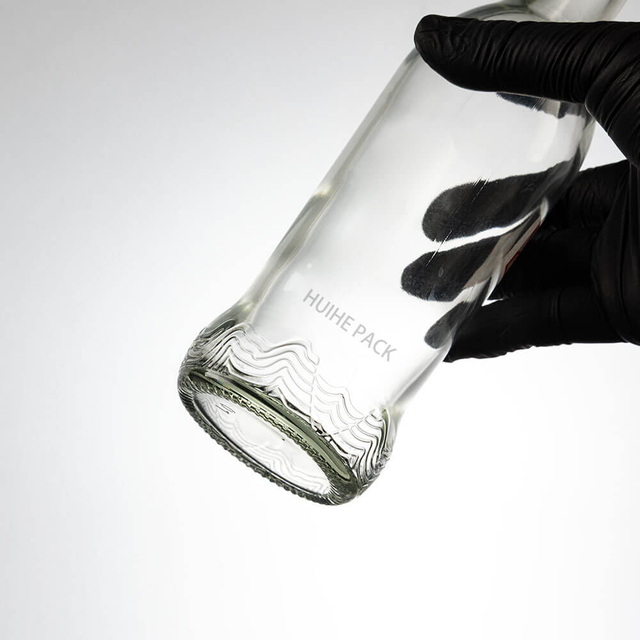 Bottiglia d'acqua in vetro cilindrica premium da 288 ml con collo lungo