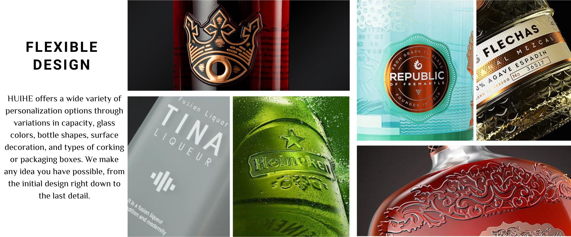 custom liquor glass bottle bottiglia di vetro a liquore personalizzato