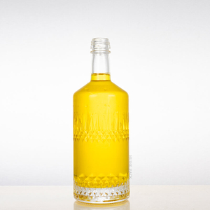 Diamond intricato - bottiglia di liquore in vetro incisioni a motivi
